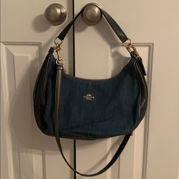 Coach Handbags - 👜 Coach Denim Hobo W/Removable Strap 👜